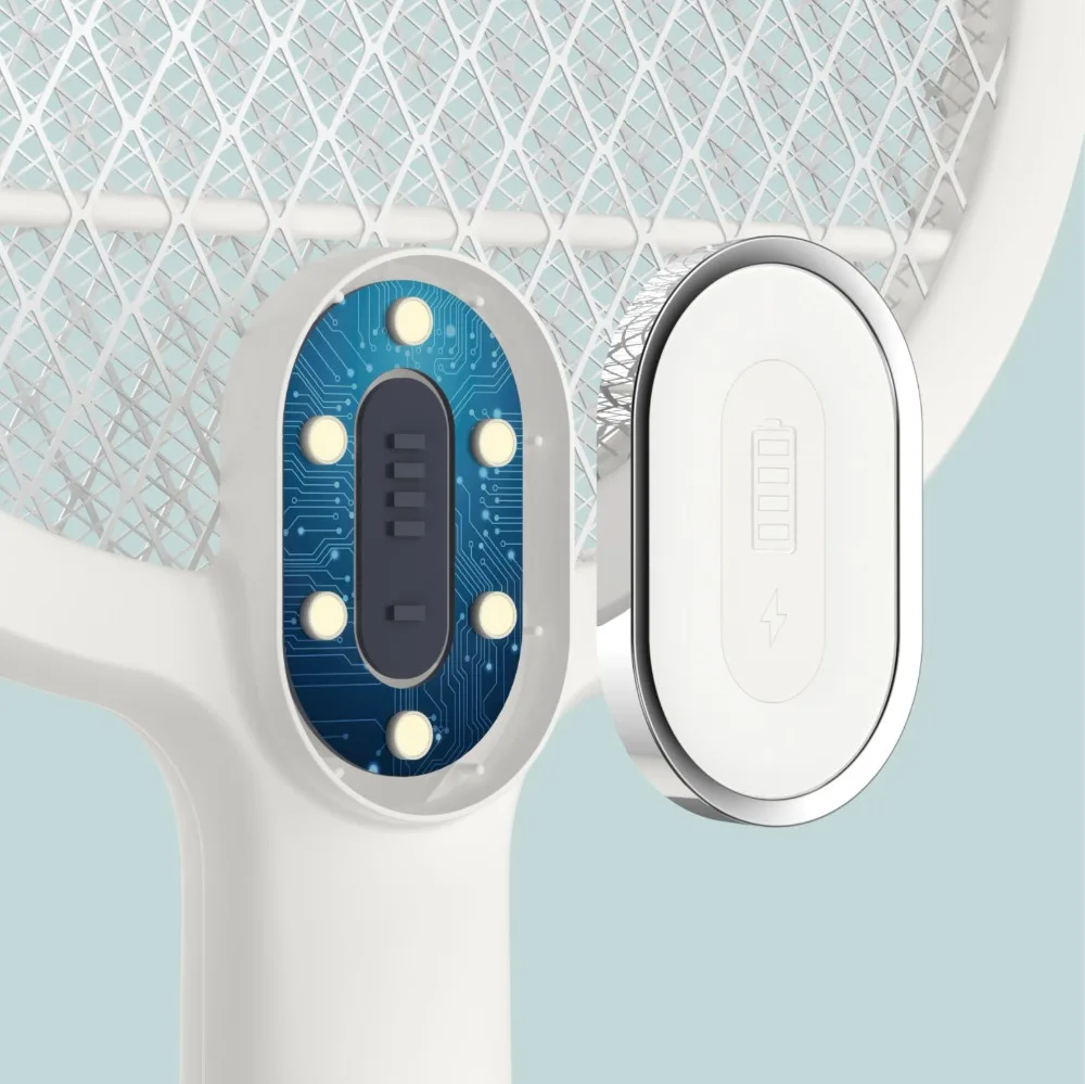 Xiaomi Mijia 3Life Mosquito Swatter Rechargeable LED Electric Insect Bug Fly Dispeller Killer Racket 3-Layer Net | Электроника