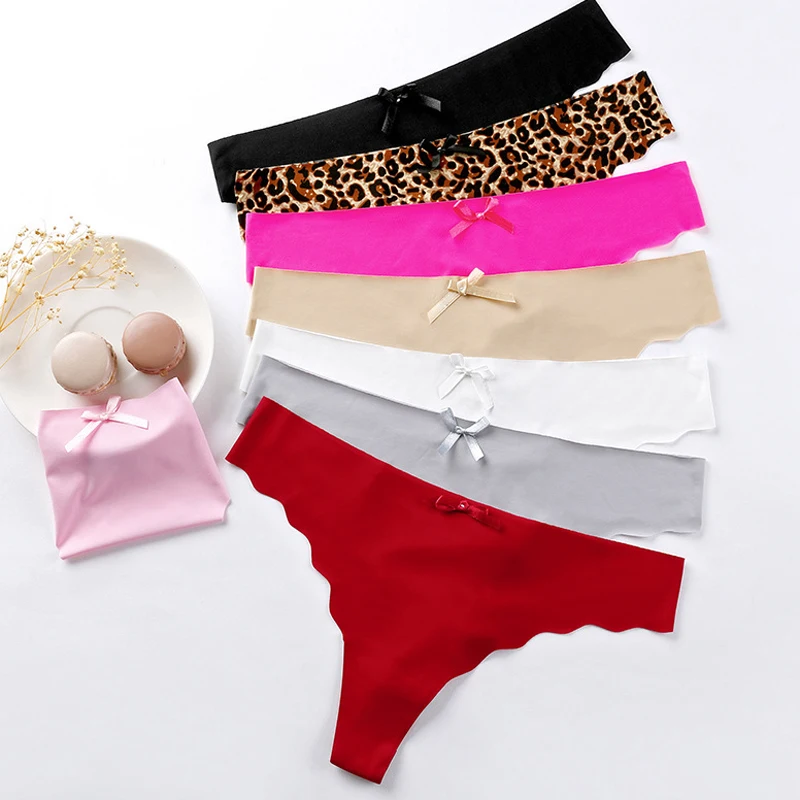 

3Pcs Seamless Panties Women Sexy Panty Set Underwear Female G String Thongs Ice Silk Fashion Ladies Briefs Lingerie Size S-XL