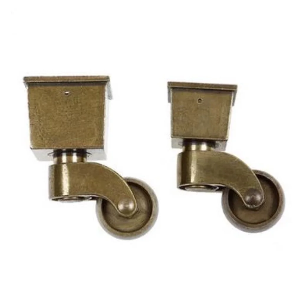

4pcs Antique Bronze Vintage Furniture Casters Mute Pulley Universal Wheels