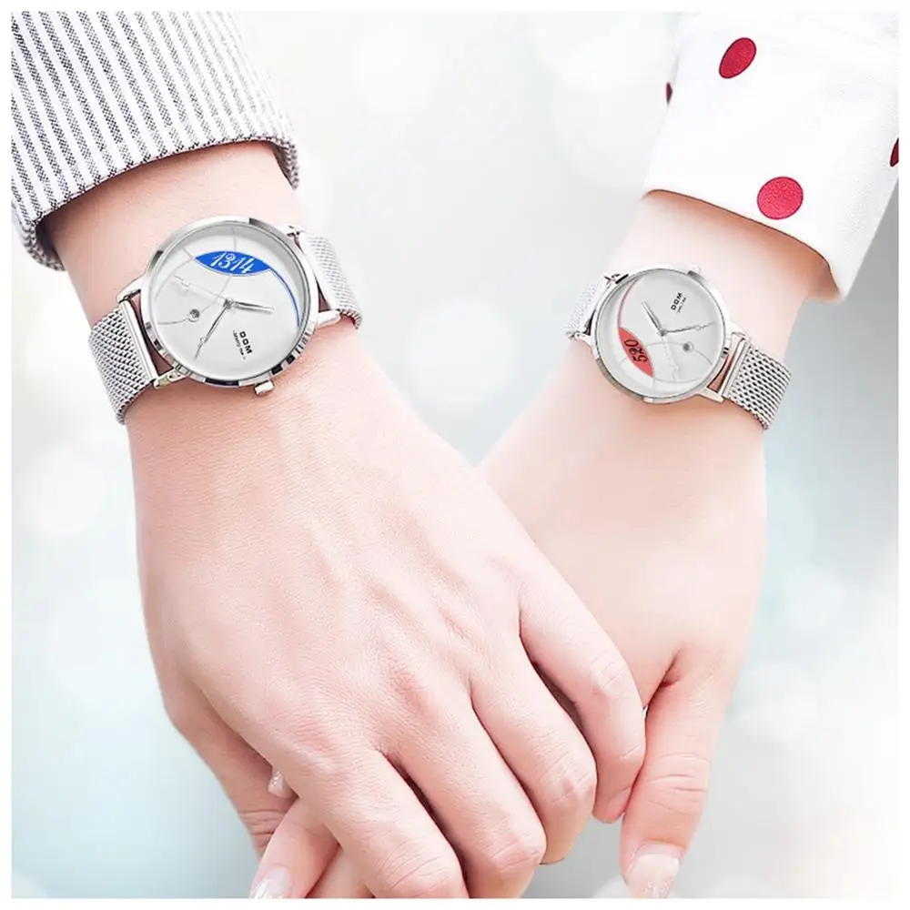 

DOM Watch Women Top Brand Luxury Quartz watch Casual quartz-watch leather Mesh strap ultra thin clock Relog G-1305/1304