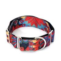 personalized fabric super strong durable martingale collars for dogs heavy duty nylon dog collar 2 5cm to 3 8cm wide necklace