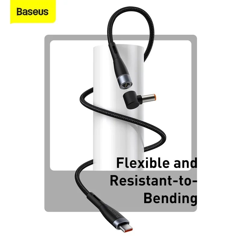 baseus 100w magnetic usb type c to dc cable fast charge for lenovo thinkpad ideapad power charging laptop accessories wire cord free global shipping