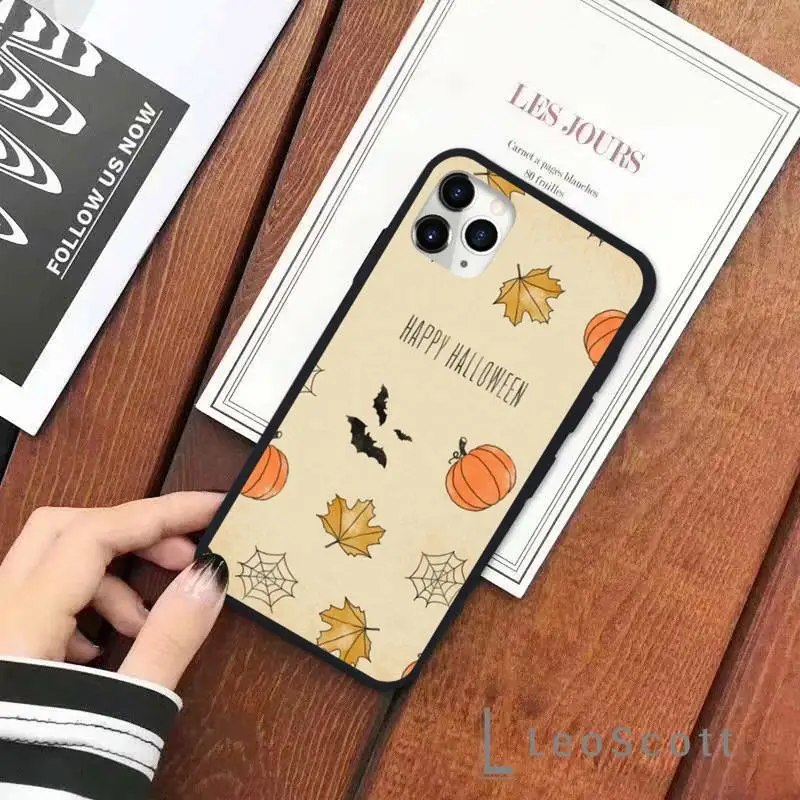 

bat cute horror Phone Case for iPhone 11 12 pro XS MAX 8 7 6 6S Plus X 5S SE 2020 XR Soft silicone