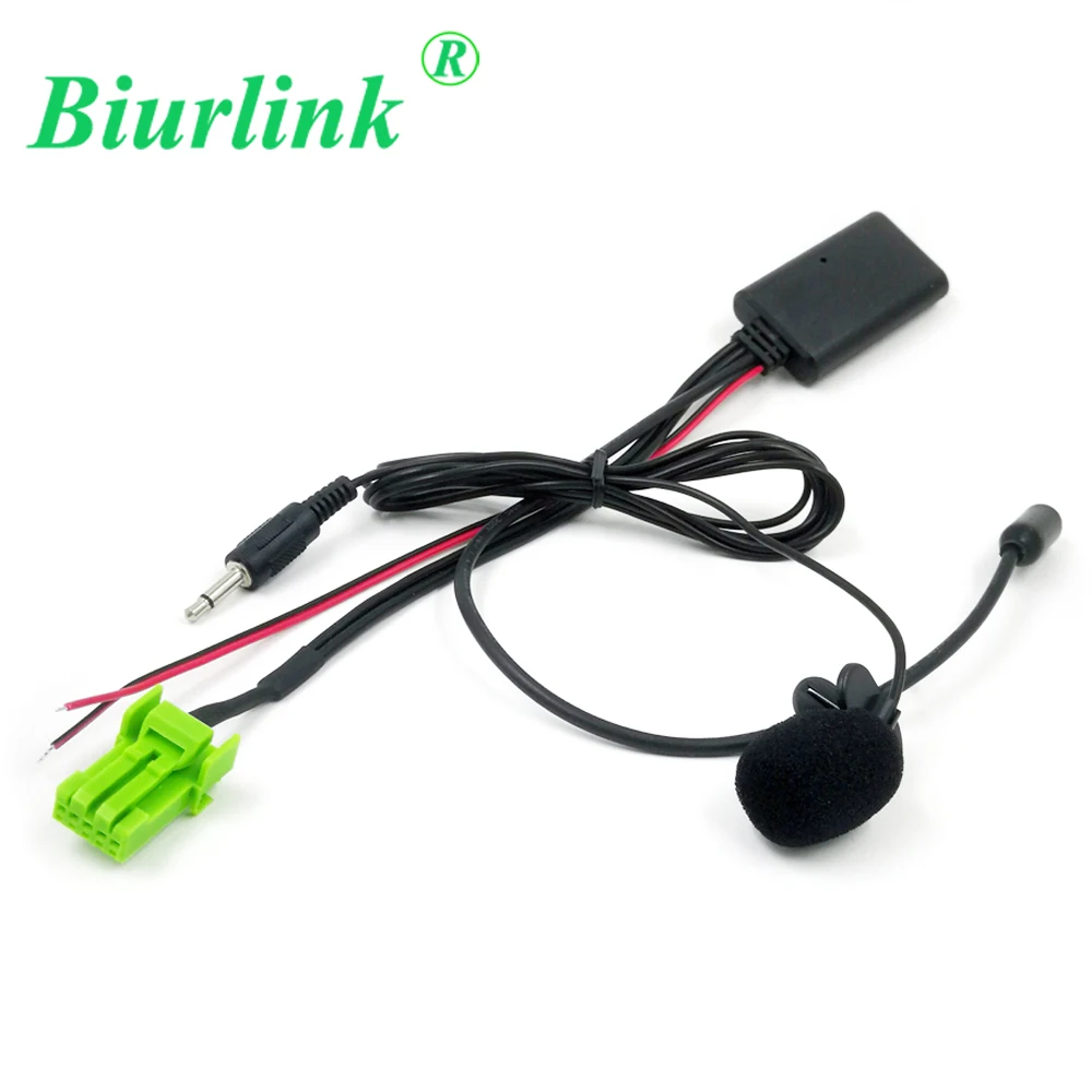 Biurlink 5Pin AUX IN Car Bluetooth 5.0 Hands Free Microphone