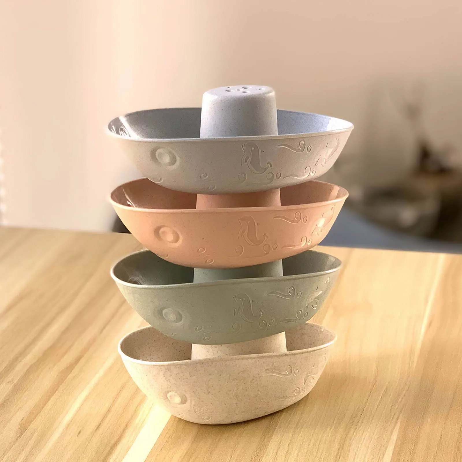 

Baby Stacking Cup Toys Early Educational Intelligence Colorful Folding Boats Shape Tower Toys Bathing Toys For Children Gift