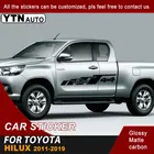 Автомобильная Наклейка для Toyota Hilux Vigo Revo 2011 2012 2013-2019 боковая часть кузова 4x4 гоночная полоса графическая виниловая наклейка аксессуары