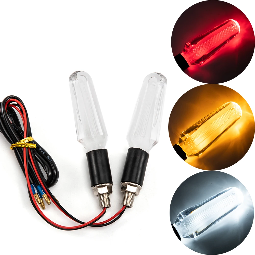 

Поворотный сигнал для мотоцикла, 12 светодиодов, желтый свет, указатели поворота, передние и задние фары для скутеров Harley, Cruiser, Honda, Kawasaki, BMW, ...