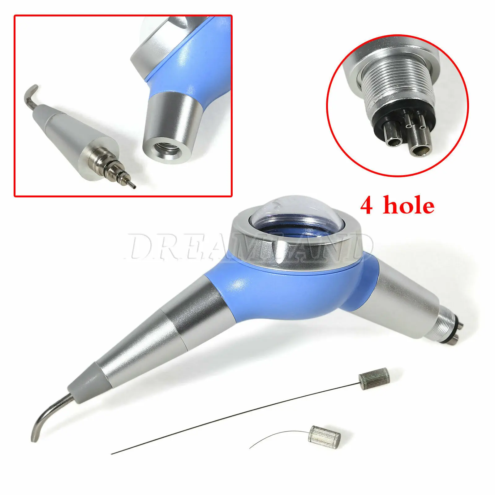 

Dental Air Flow Teeth Polishing Polisher Handpiece Hygiene Prophy 2/4 Hole Compatible With All Tips turbine tube