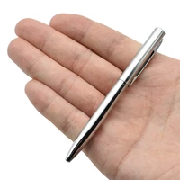 mini metal gel pen 0 7mm point black blue ink refill rotating pocket size portable small writing supplies stationery gift