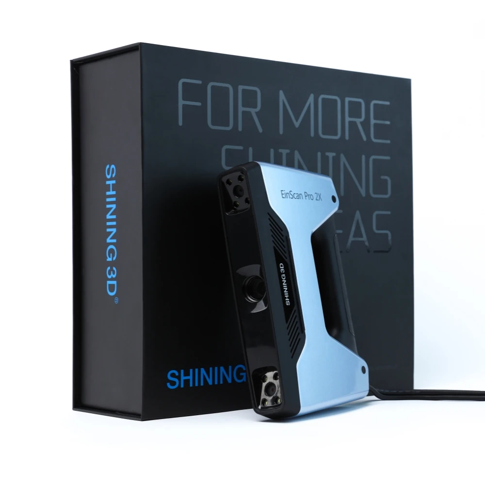 Высокоточный портативный 3d сканер EinScan PRO 2X plus SP SE Сияющий для сканирования