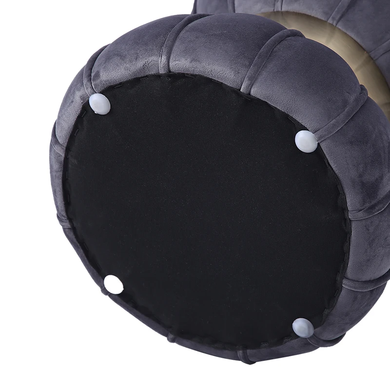 

American Footstool Light Luxury Solid Wood Dressing Stool European Pastoral Retro Small Stool Guzheng Piano Bench Shoe Bench