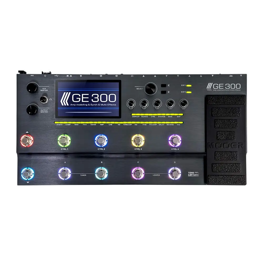 US Plug MOOER GE300 мультиэффектный процессор петля 30 минут 108 Ампер модели 43 ИК динамик кабины модели Tone Capture мульти гитарная педаль - Цвет: US Plug