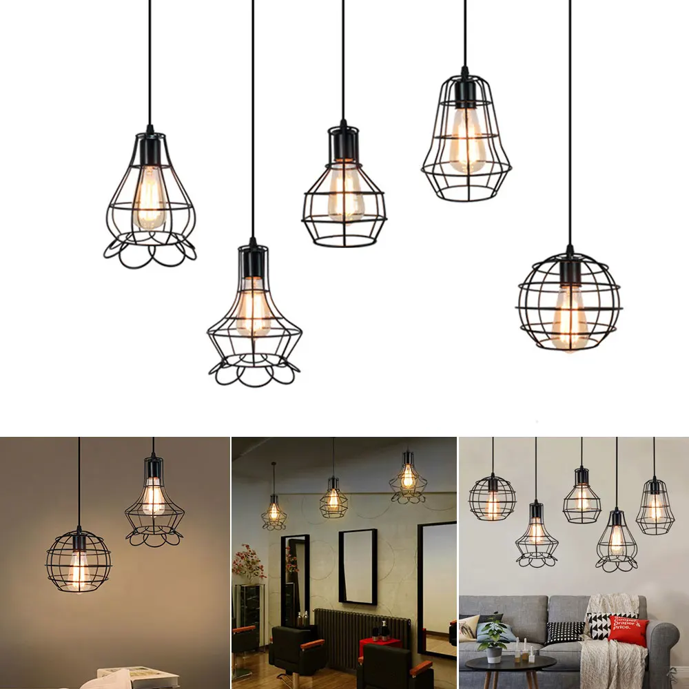 Металлический потолочный Железный Абажур светодиодный светильник для гостиной