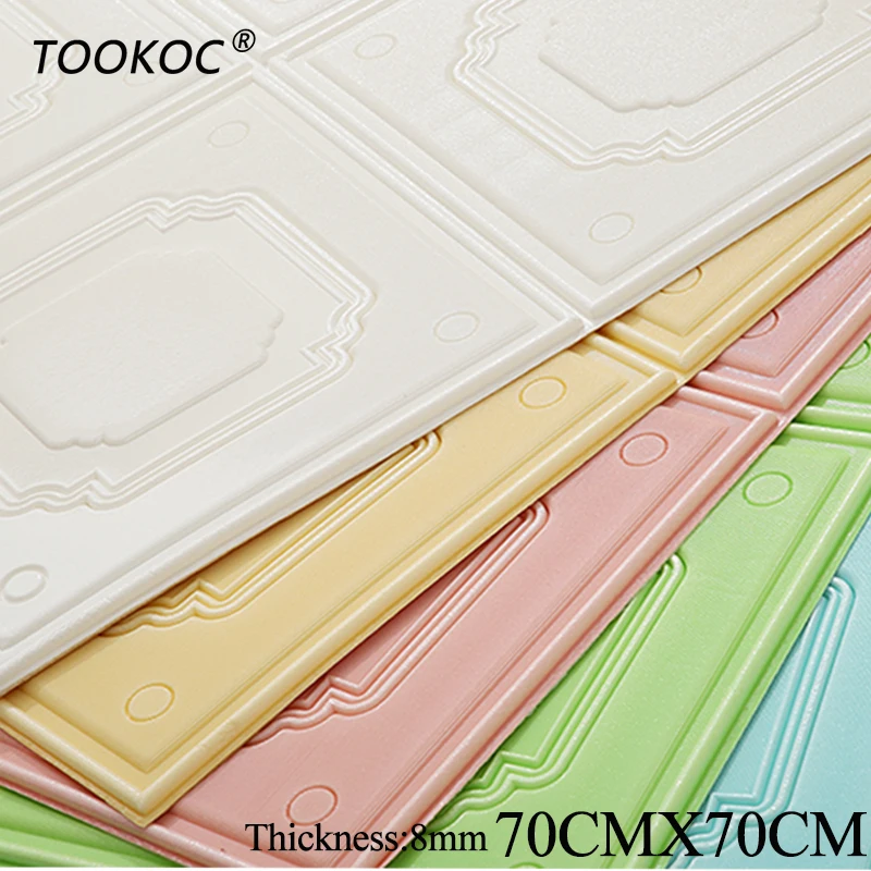 Самоклеящиеся 3D обои TS008 искусственная кожа ПЭ пена водонепроницаемые для