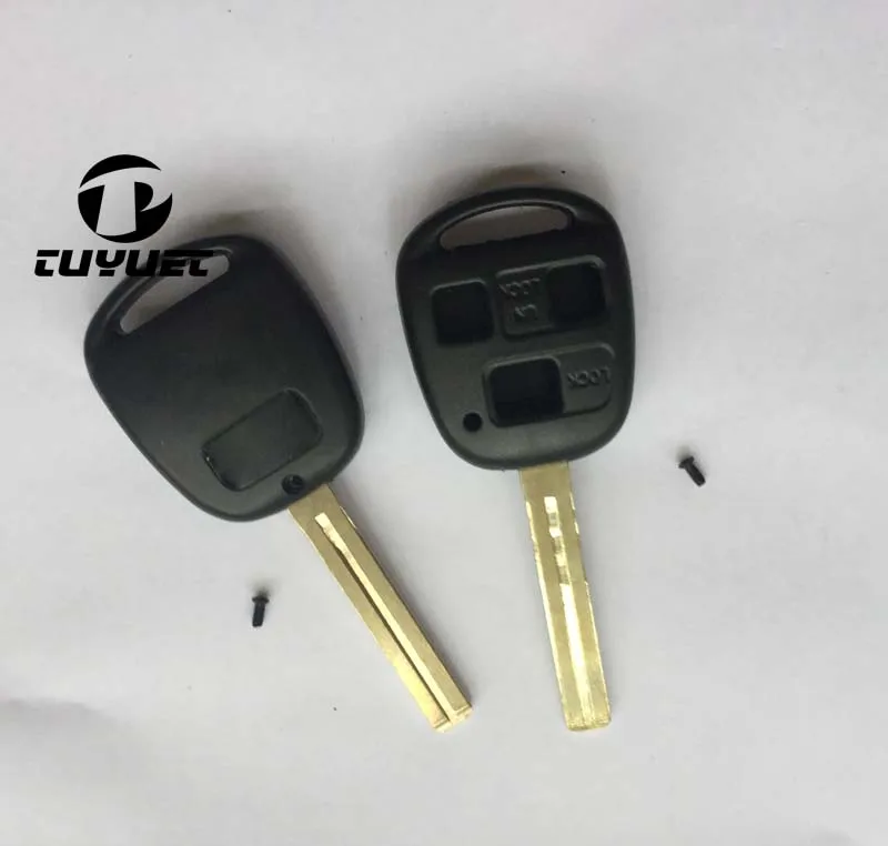 Чехол для автомобильного ключа Toyota чехол дистанционного с 3 кнопками TOY48 (длинный)