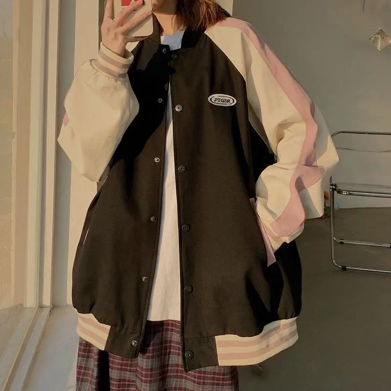 

NiceSS Pop Корейская бейсбольная униформа для мужчин wo модная сращивающаяся Мужская куртка большого размера d размера плюс размер светильник ящ...