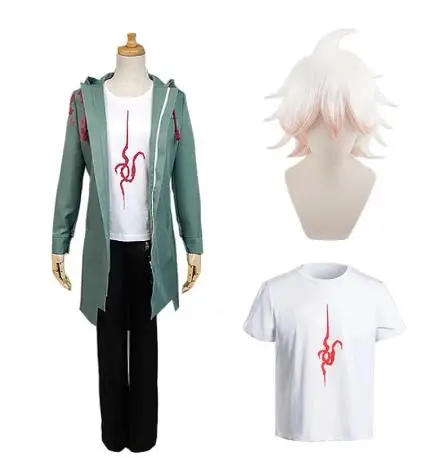 Костюм для косплея Komaeda Nagito супер данганронпа мужская куртка футболка армейский