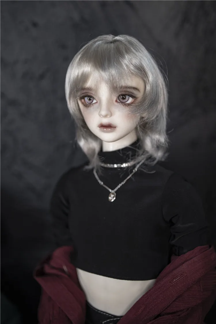 BJD женский парик подходящий для 1/3 1/4 1/6 MSD DD Размер куклы мягкий шелк имитация