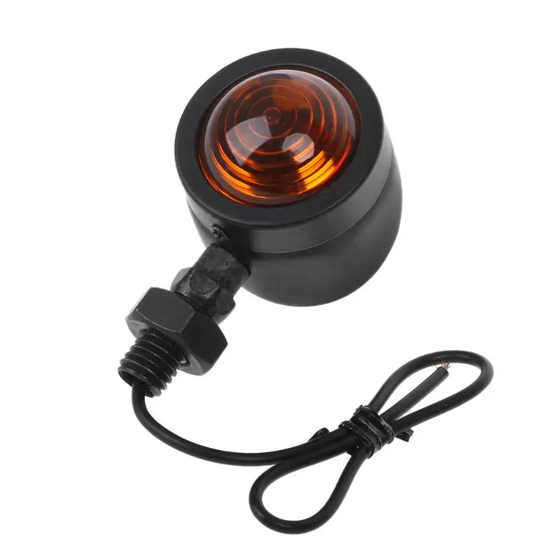 

1 Pair Motorcycle Turn Signal Indicator Light Amber Motorbike Blinker Headlight 12v Indicator lamp Bullet N0HF