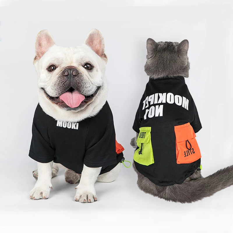 

Dog Clothes T Shirt Cats Pet For Small Breeds French Bulldog Blouses Animal Puppy Big Summer Blouses Chihuahua Luxury Sweatshirt