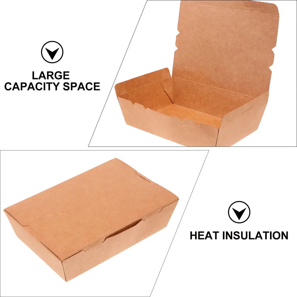 

20Pcs Multipurpose Fries Packing Boxes Snack Packing Boxes for Home Shops