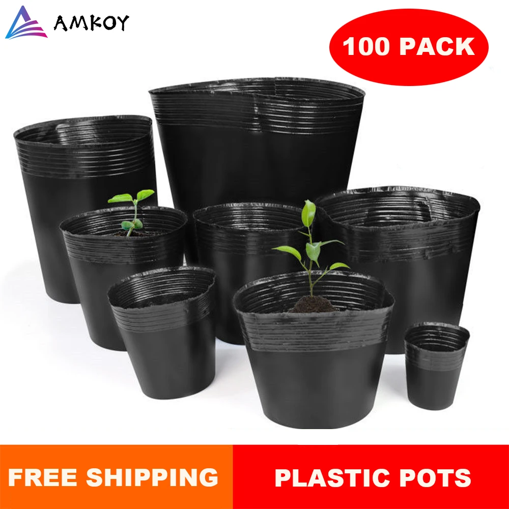 

AMKOY Nursery Pot plastic In Nursery Pots & Planters Not Coated box garden Propagation Container Grow Bag Garden Supplies