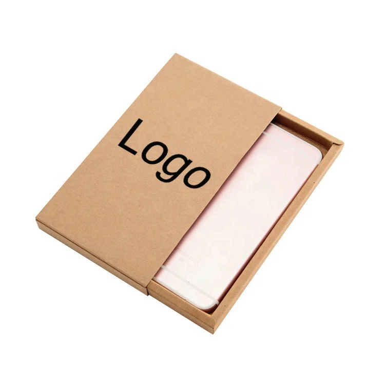 Custom Logo Kraft Drawer Boxes Packaging for Cell Phone Case | Дом и сад