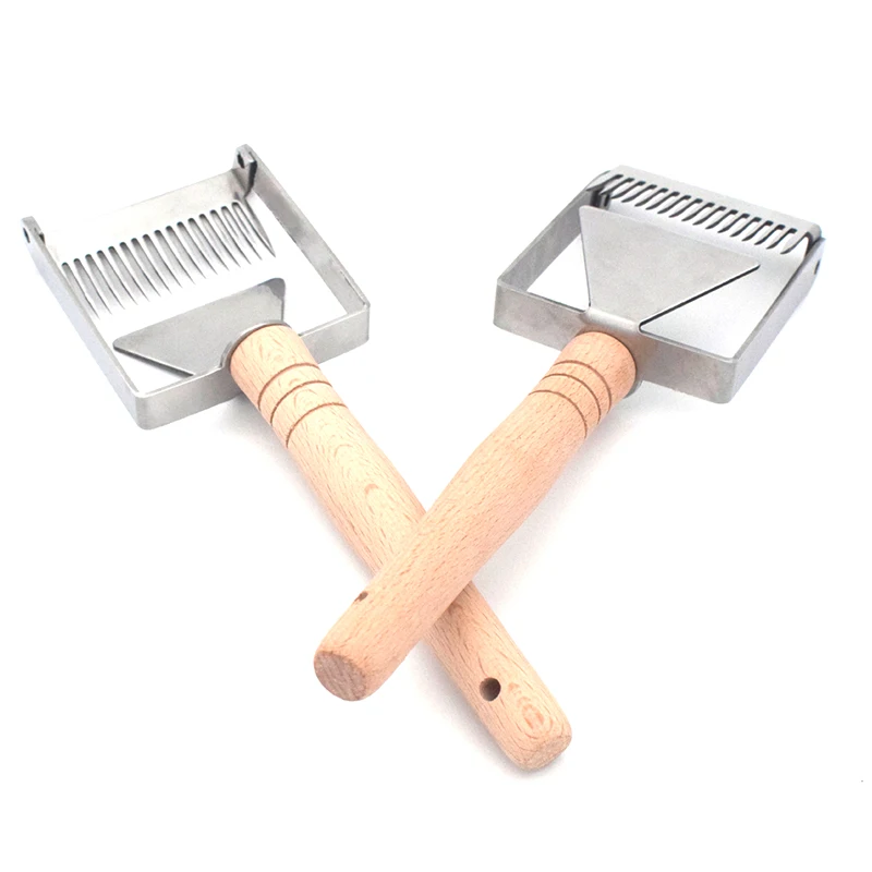 Нержавеющая сталь пчелиный улей Uncapping вилка для меда Скребок Лопата пчеловодство