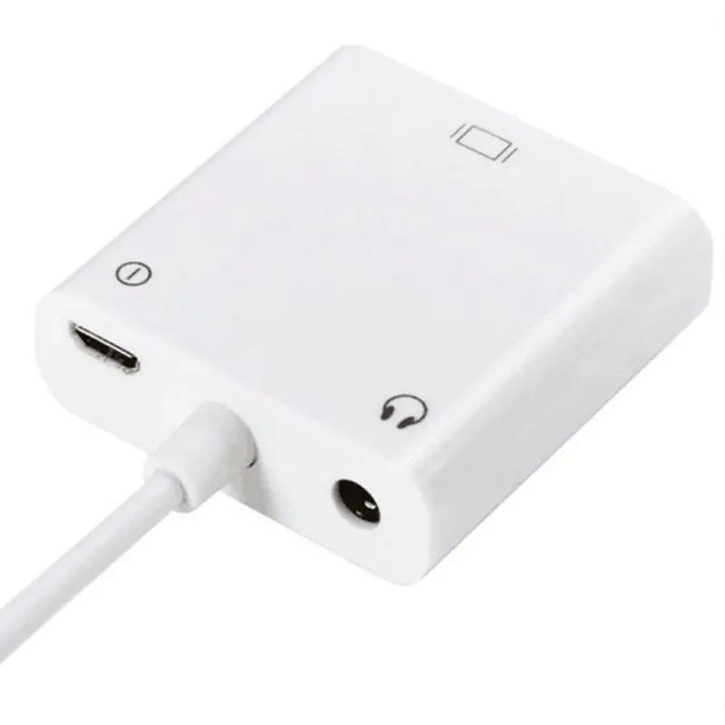 Micro USB к VGA адаптер CHD мобильный телефон подключение телевизору HD аудио/Vide