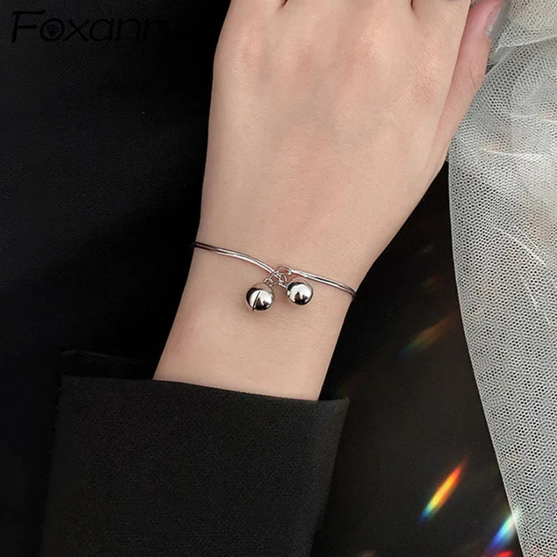 

Женские браслеты серебряного цвета Evimi 925, новый трендовый элегантный креативный Двухслойный дизайн с колокольчиками и кисточками, драгоце...