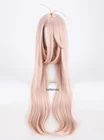 Парик для косплея Super DanganRonpa V3 Miu Iruma, длиной 80 см, розовый термостойкий синтетический парик + шапочка для парика