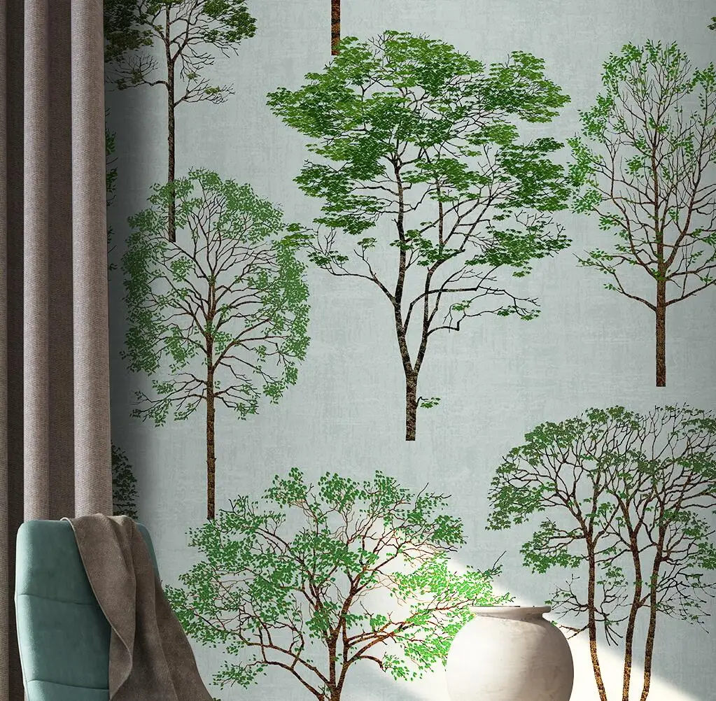 

beibehang custom mural wallppaper Modern woods forest Murals wall papers home decor Bedroom decoration Wall Stickers Home Decor