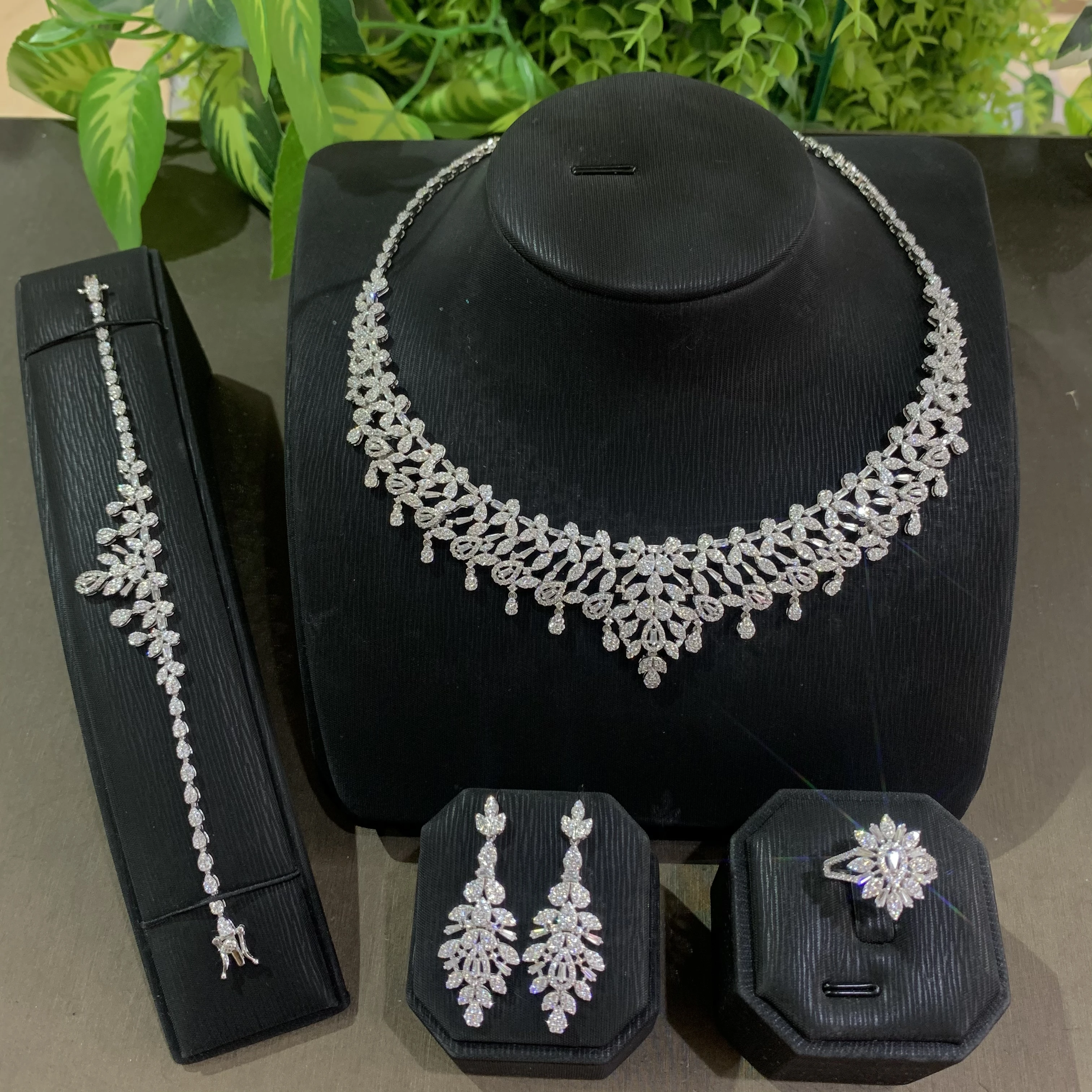 

GODKI Famous Brand Green CZ Luxury African Jewelry Sets For Women Wedding Party Zircon Crystal Dubai Bridal Jewelry Set Gift