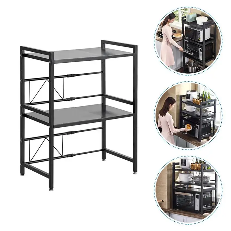 

Retractable Storage Rack Multifunctional Desktop Storage Rack Bathroom Storage Table Microwave Oven Rack Kitchen Utensils