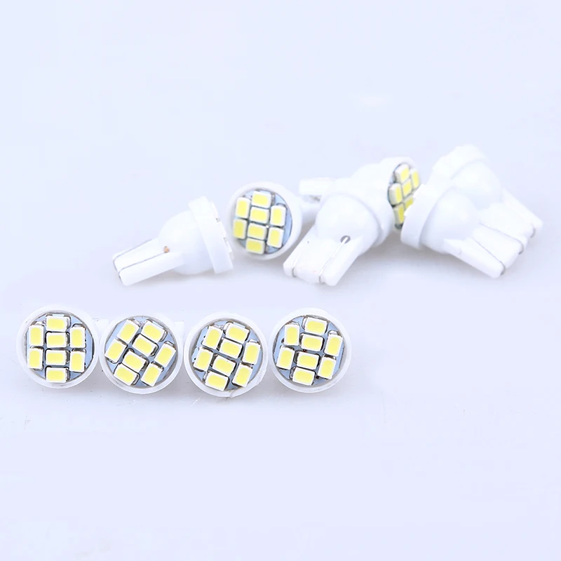 Posbay 10 шт. Micro 8 SMD T10 1206 Автомобильный светодиодный светильник автомобильный