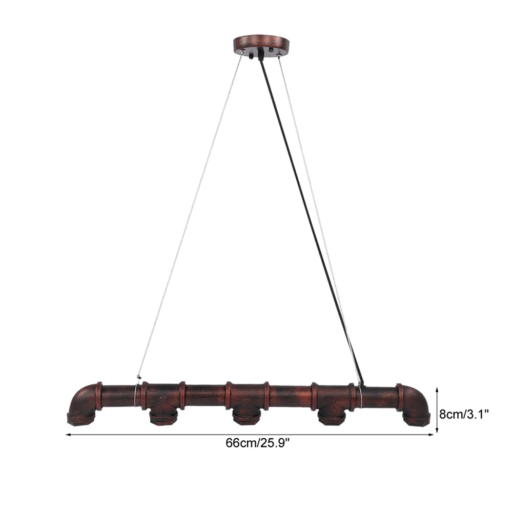 

Retro Style LED Pendant Light Pipe Antique Lamp Fixture Comes For Corridors Living Rooms Study Rooms Kitchens Cafes Bars