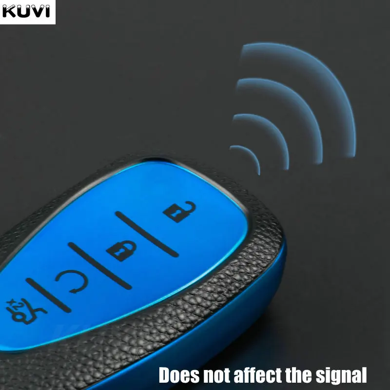 Кожаный ТПУ чехол для автомобильного ключа дистанционного управления Chevrolet Chevy