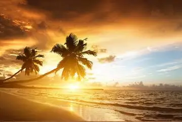 More style Seascape Tropical Landscape Sunset Art Film Print Silk Poster Home Wall Decor 24x36inch | Дом и сад