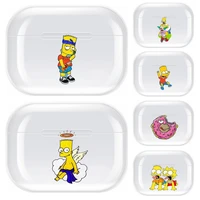 cartoon funny family transparent tpu case for airpods pro 3 case silicone headphone accessories air pods 3 apple protective 1 2