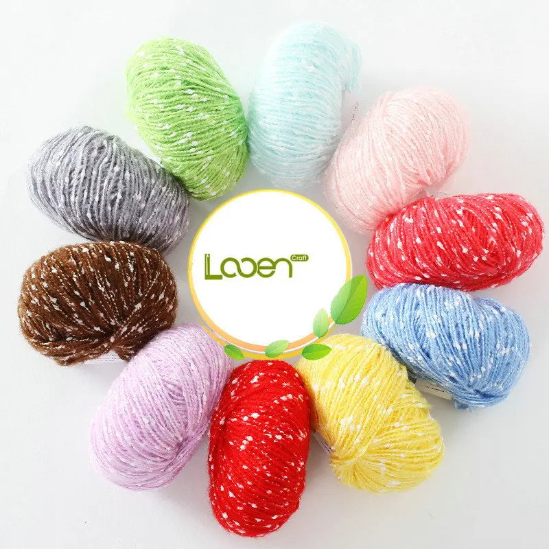 50 г/шт. ручная вязка мягкая пряжа маленькая кукла вязаная крючком шерстяная для