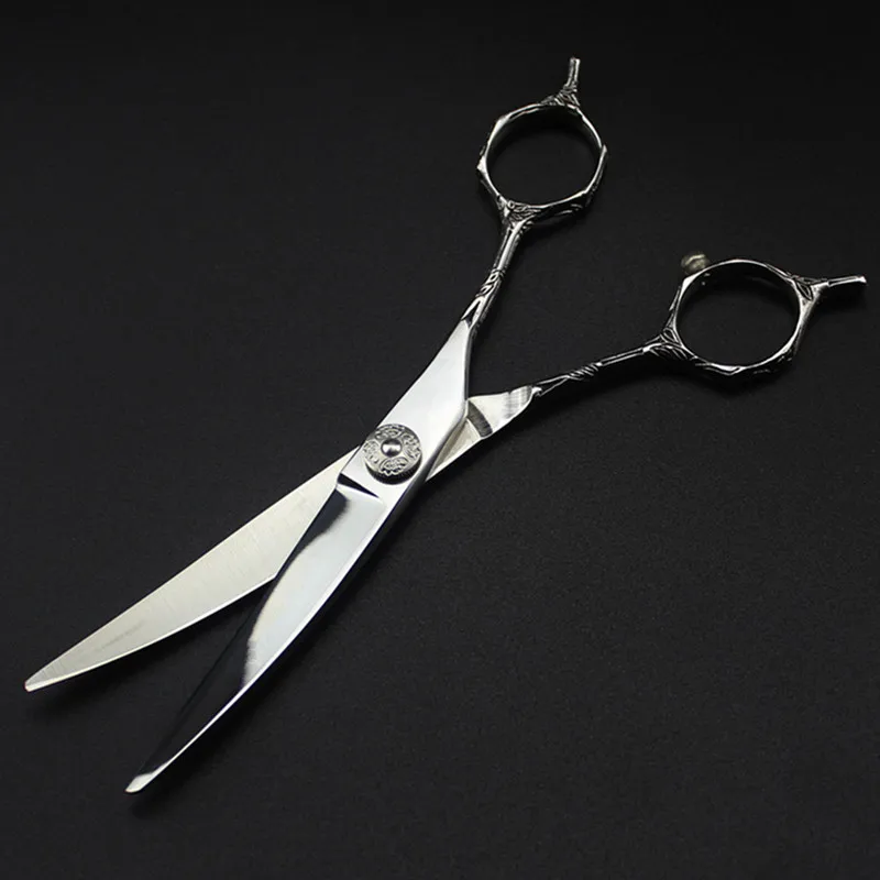 curved cutting Профессиональные ножницы для стрижки волос из японской стали, 6 дюймов, ножницы для стрижки волос, филировочные Парикмахерские ножницы для стрижки волос - Цвет: curved cutting