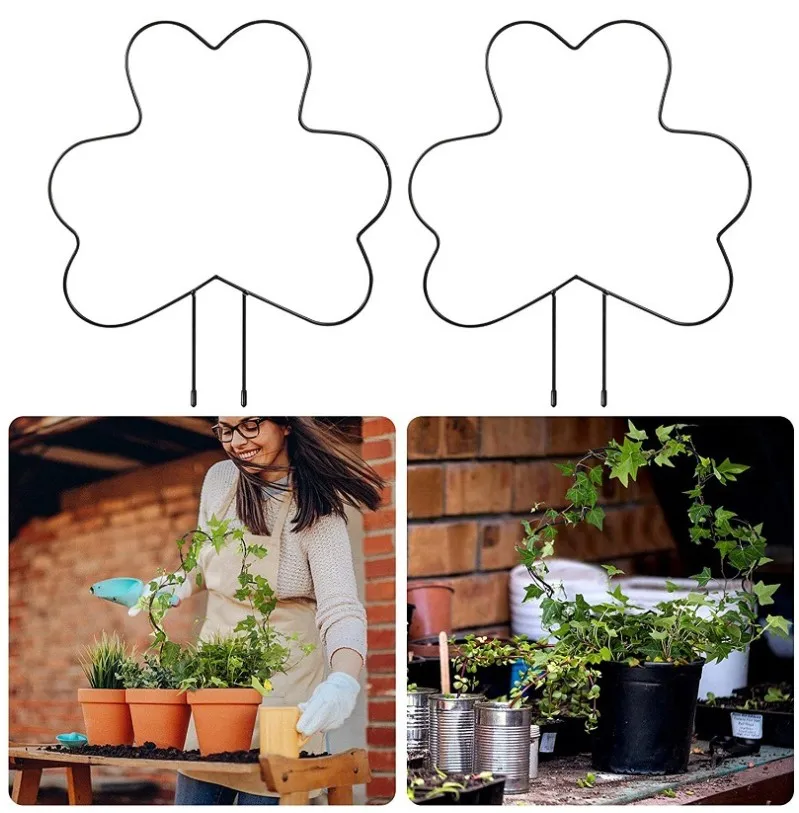 

1 шт. кронштейн для выращивания растений, лоза, подъемная опорная рама, Геометрическая металлическая железная фиксированная рамка для цвето...