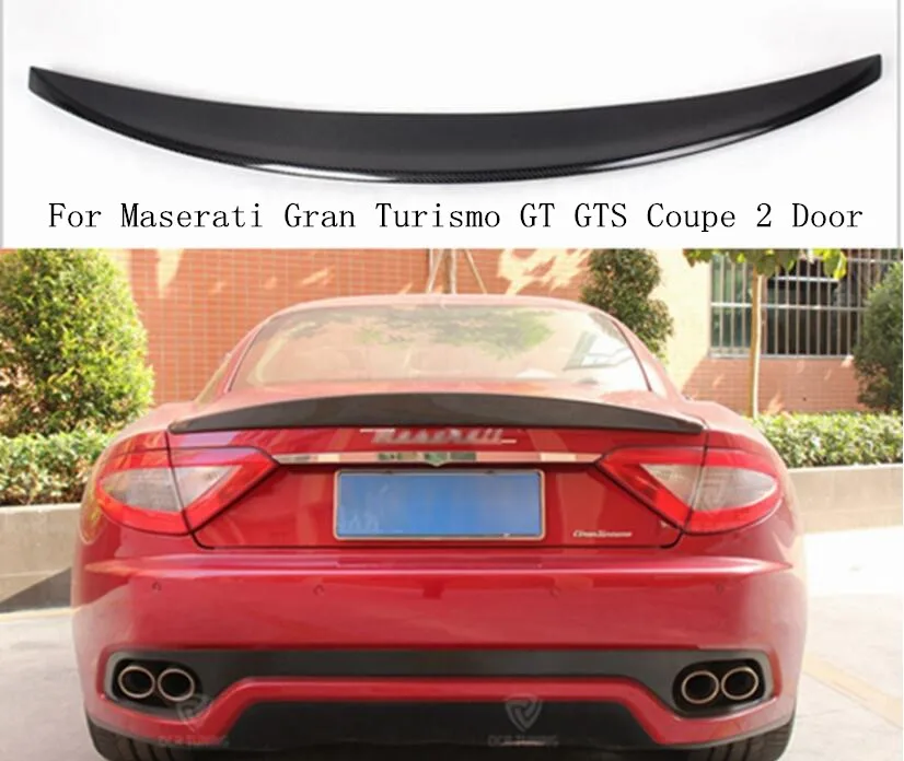 Углеродное волокно заднее крыло багажника выступ Спойлеры подходит для Maserati Gran TURISMO GT GTS Coupe 2 двери 2011