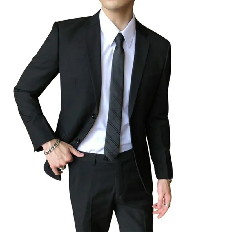 

Mens Suit Groom Wedding Suits Blazer Jacket Pants 2 Pieces Slim Fit Tuxedo For Men Costume Homme terno masculino traje hombre