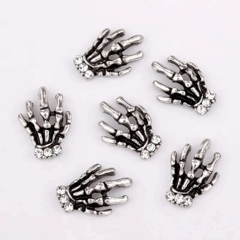 10 шт. ретро цвета: золотистый серебристый ручной каркасный дизайн ногтей