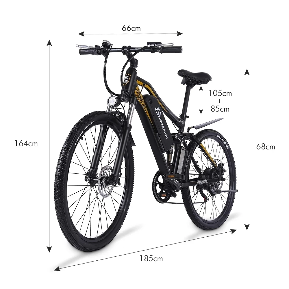Shengmilo Ebike M60 500W Mens Mountain Bike  Adult Electric Bicycle City 48V17AH Lithium Battery 40KM/H Electric Bike