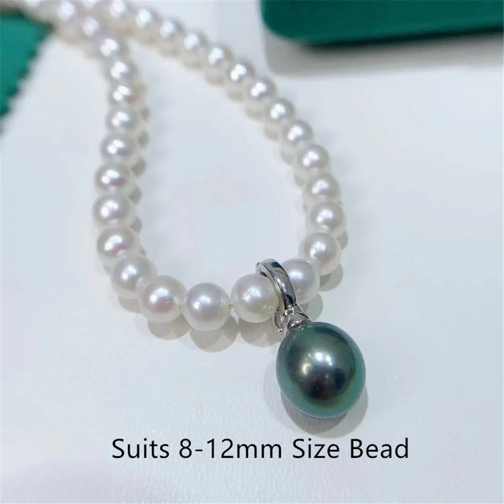 

Circle Pendant Hat Holder S925 Sterling Silver Pearl Pendant Settings Women DIY Handmade Jewelry Findings No Pearl No Chain