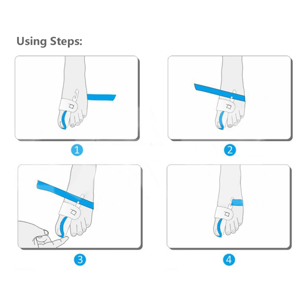 

Foot Thumb Orthosis Support Toes Corrector Toe Separators Bunions Repair Feet Care Tool Hallux Valgus Orthopedic Device