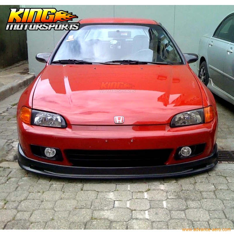 Подходит для 1992 1993 1994 1995 Honda Civic EG Mugen Style передний бампер спойлер Bodykit Global