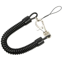 retractable tactical keychain with bungee cord safety gear tool outdoor camping anti lost phone security